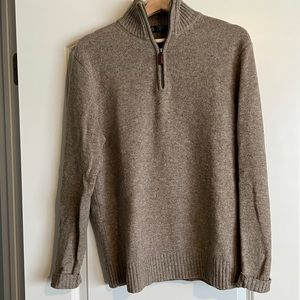 J. Crew Men’s Lambswool 1/4 Zip Sweater